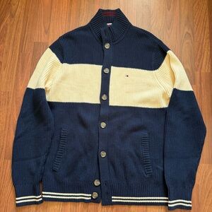 Tommy Hilfiger Men's Button Up Sweater - Excellent Condition